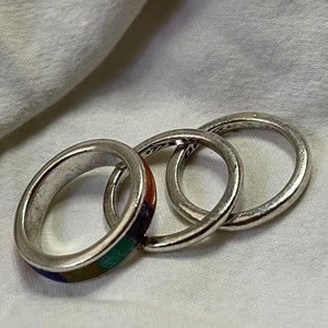 Silpada Stackable Multi-Color Ring Size 8